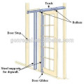 Wooden interior pocket sliding door